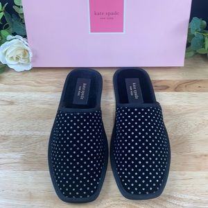 Kate Spade New York Black Dove Slippers, 10M